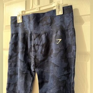 Gymshark Navy Camo Leggings